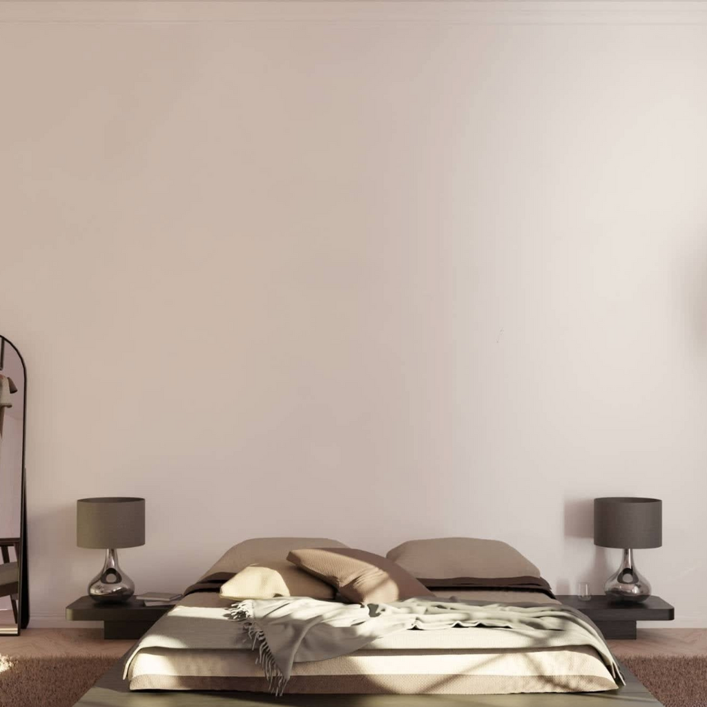 Modern Bedside Table Lamp with Fabric Shade and Glass Base