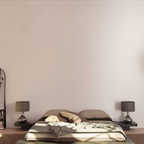 Modern Bedside Table Lamp with Fabric Shade and Glass Base