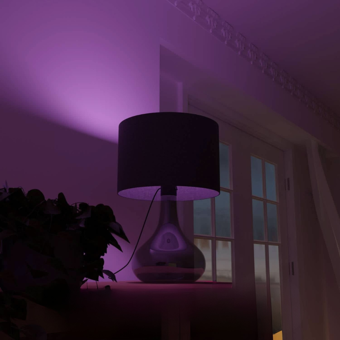 Modern Bedside Table Lamp with Fabric Shade and Glass Base