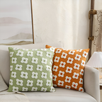 Floral Embroidered Cushion Cover for Sofa and Couch