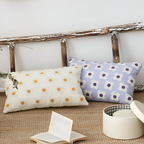 Floral Embroidered Cushion Cover for Sofa and Couch