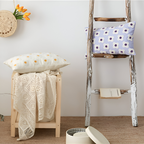Floral Embroidered Cushion Cover for Sofa and Couch