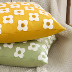 Floral Embroidered Cushion Cover for Sofa and Couch