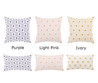 Floral Embroidered Cushion Cover for Sofa and Couch