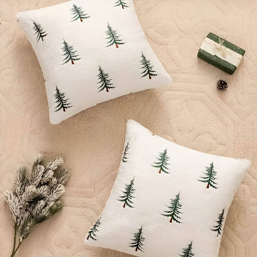 Christmas Pine Tree Decorative Cushion Sofa and Couch Cover