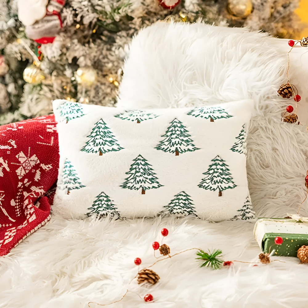 Christmas Pine Tree Decorative Cushion Sofa and Couch Cover
