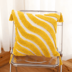Tufted Decorative Cushion Cover with Geometric and Wave Patterns