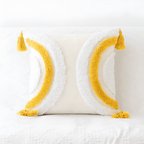 Tufted Decorative Cushion Cover with Geometric and Wave Patterns