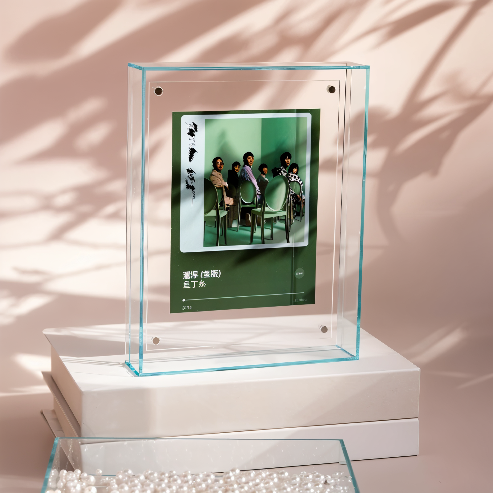Neon Acrylic Photo Frame with Fluorescent Edge and Desk Display