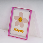 Neon Acrylic Photo Frame with Fluorescent Edge and Desk Display
