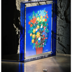 Neon Acrylic Photo Frame with Fluorescent Edge and Desk Display