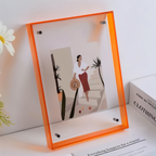 Neon Acrylic Photo Frame with Fluorescent Edge and Desk Display
