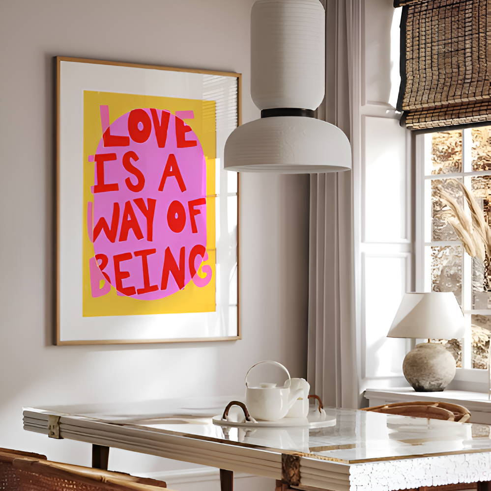 Inspirational Quotes Canvas Wall Art Set with Modern Typography Design