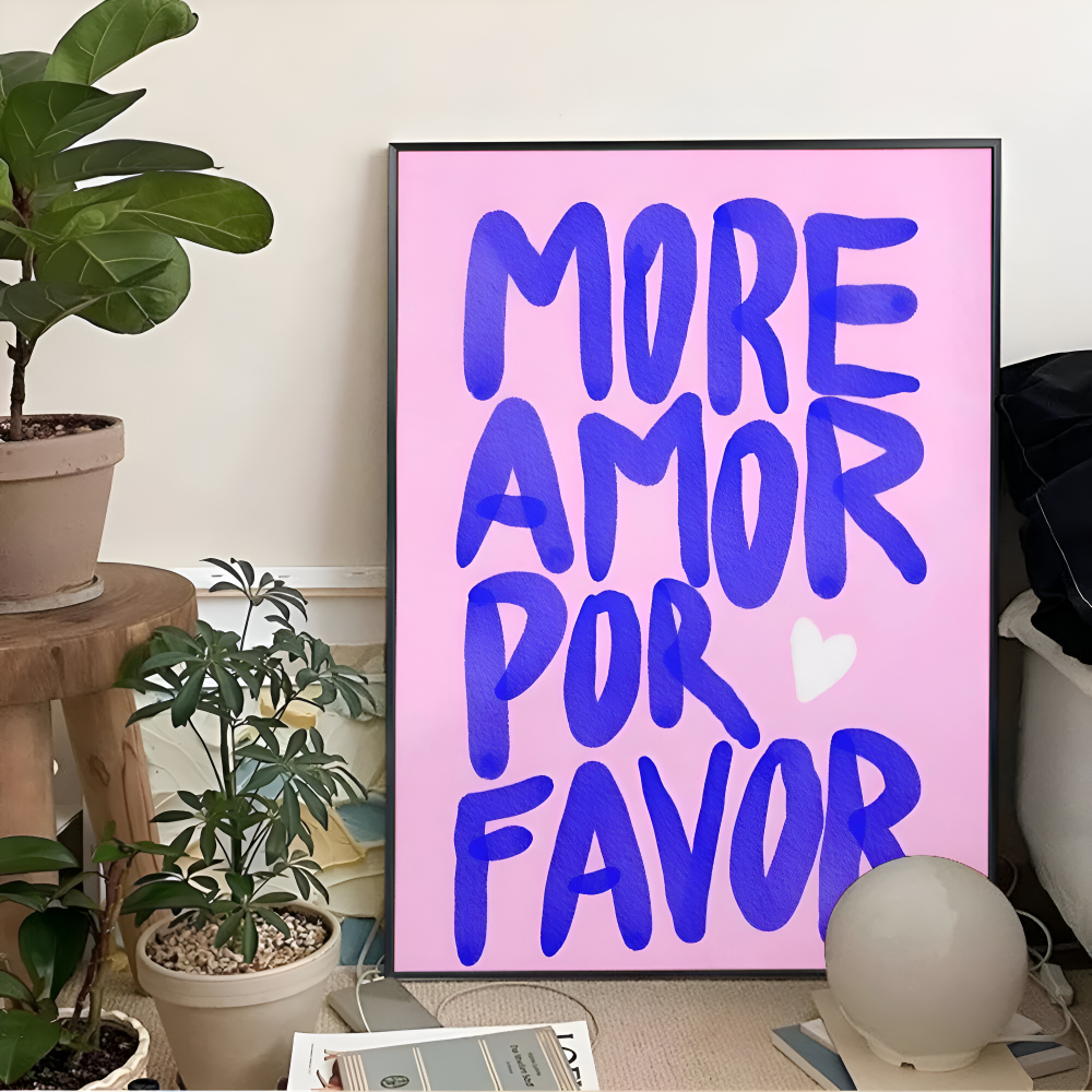 Inspirational Quotes Canvas Wall Art Set with Modern Typography Design