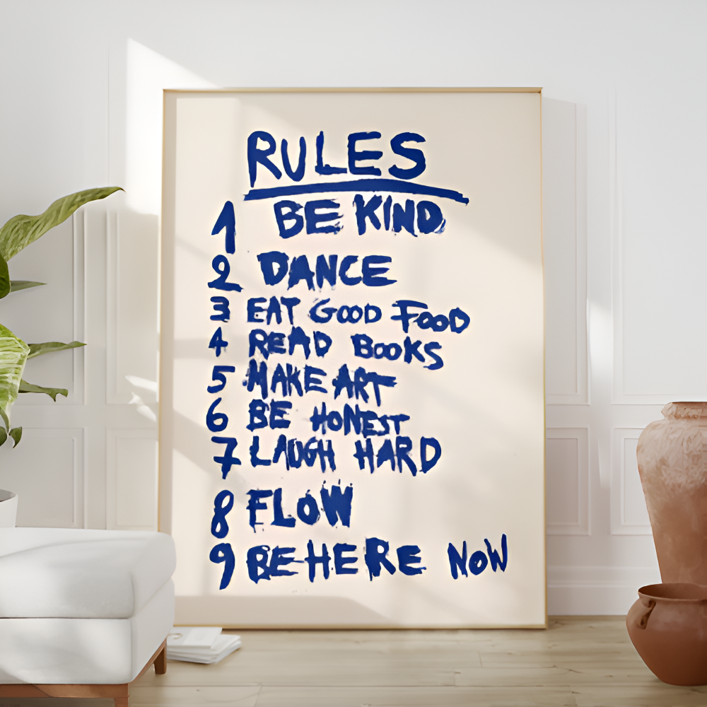 Inspirational Quotes Canvas Wall Art Set with Modern Typography Design