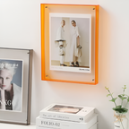 Clear Acrylic Picture Frame with Floating Design
