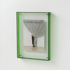Clear Acrylic Picture Frame with Floating Design