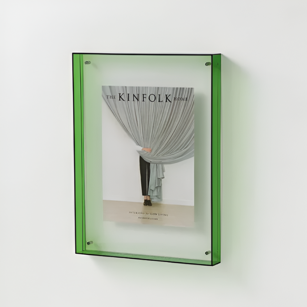 Clear Acrylic Picture Frame with Floating Design