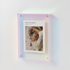 Clear Acrylic Picture Frame with Floating Design