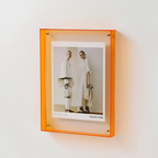 Clear Acrylic Picture Frame with Floating Design