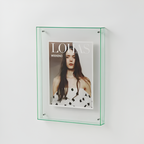 Clear Acrylic Picture Frame with Floating Design
