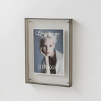 Clear Acrylic Picture Frame with Floating Design