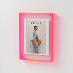 Clear Acrylic Picture Frame with Floating Design
