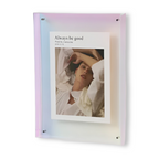 Clear Acrylic Picture Frame with Floating Design