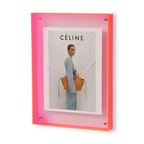 Clear Acrylic Picture Frame with Floating Design
