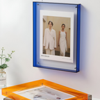 Clear Acrylic Picture Frame with Floating Design