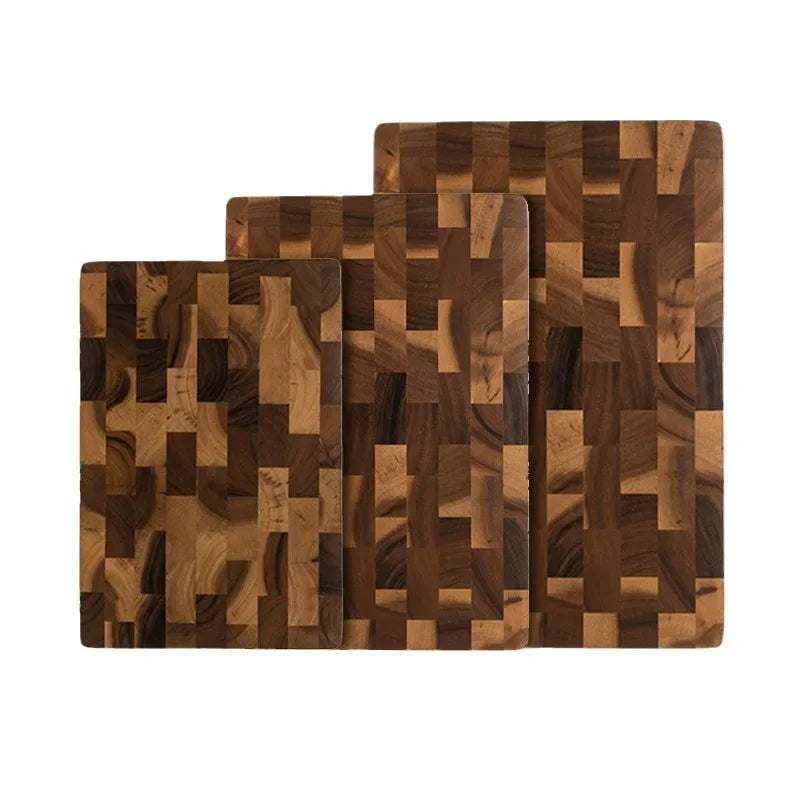 Double-Sided Hardwood Cutting Board with Juice Groove