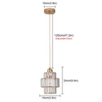 Crystal Glass Pendant Light with Tiered Design for Ceiling Lighting