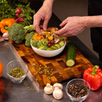 Double-Sided Hardwood Cutting Board with Juice Groove