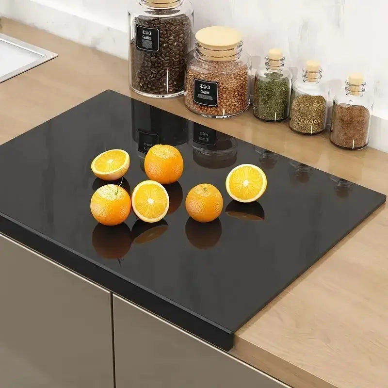 Transparent Acrylic Cutting Board with Raised Lip Edge