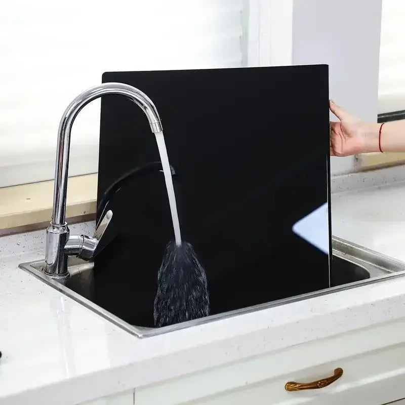 Transparent Acrylic Cutting Board with Raised Lip Edge