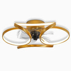 Bedroom LED Ceiling Fan with Light and Remote Control
