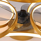Bedroom LED Ceiling Fan with Light and Remote Control