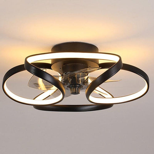 Bedroom LED Ceiling Fan with Light and Remote Control
