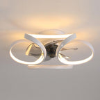 Bedroom LED Ceiling Fan with Light and Remote Control
