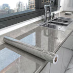 Marble Effect Self-Adhesive Kitchen Countertop Film Roll with Oil-Resistant