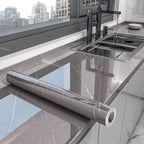 Marble Effect Self-Adhesive Kitchen Countertop Film Roll with Oil-Resistant