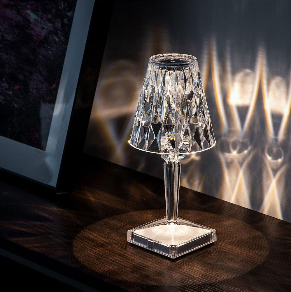 Crystal Effect LED Table Lamp with Touch Control
