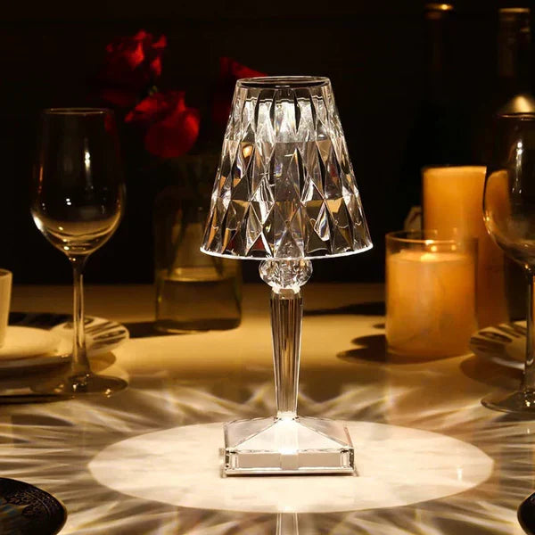 Crystal Effect LED Table Lamp with Touch Control