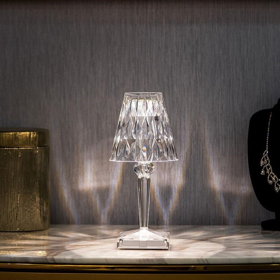 Crystal Effect LED Table Lamp with Touch Control