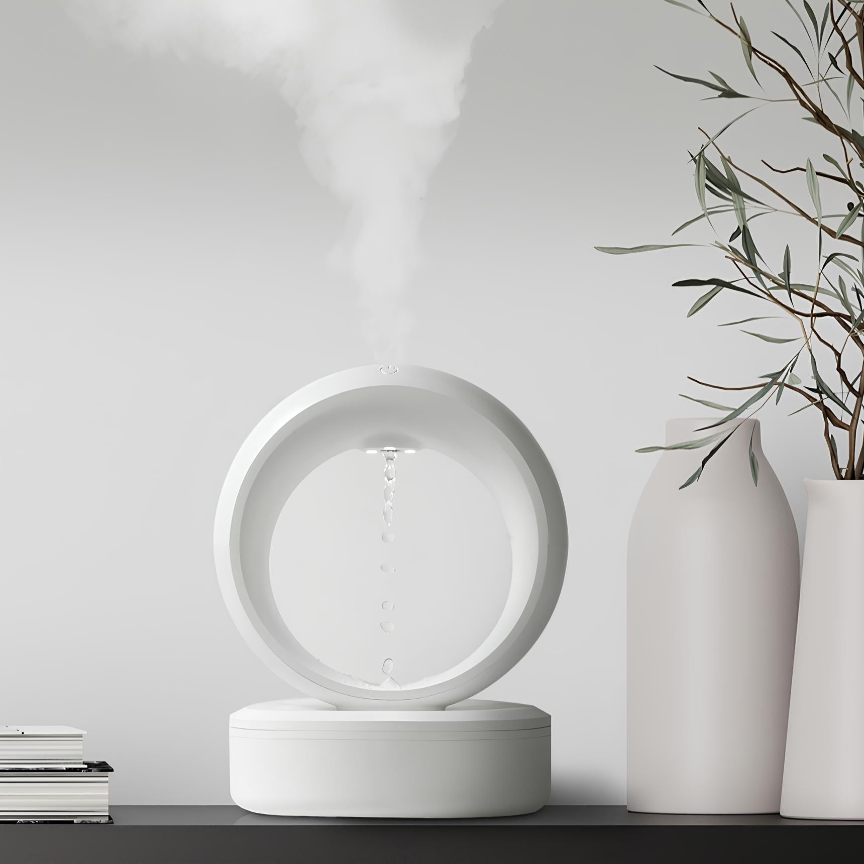 Anti-Gravity Water Drop Humidifier & Aroma Diffuser Lamp