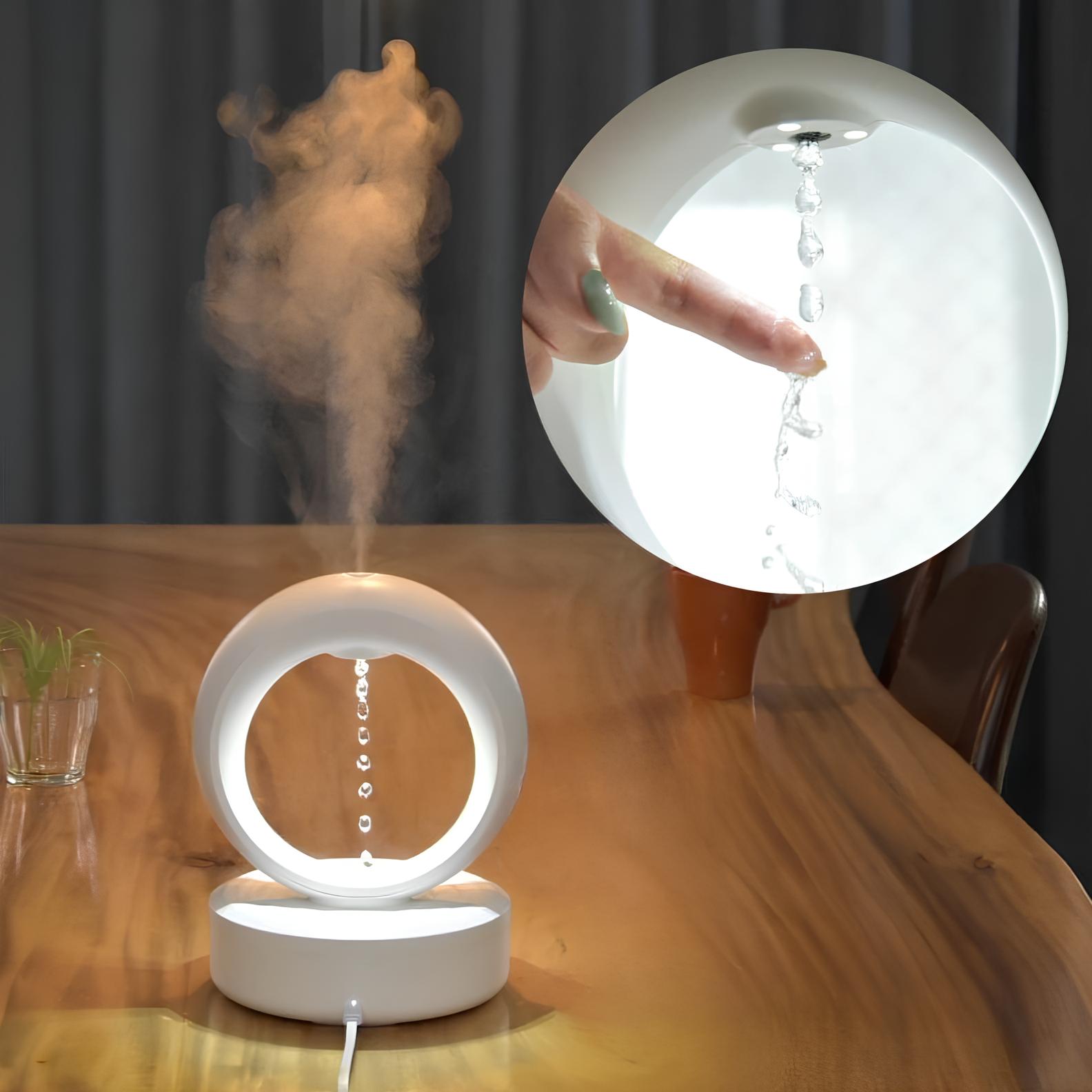 Anti-Gravity Water Drop Humidifier & Aroma Diffuser Lamp