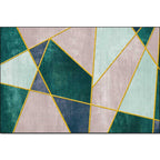 Modern Geometric Area Rug with Non Slip Backing