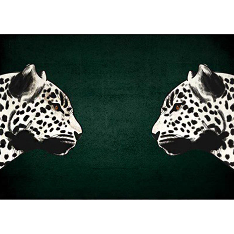 Leopard Animal Print Area Rug with Non Slip Backing