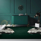 Leopard Animal Print Area Rug with Non Slip Backing